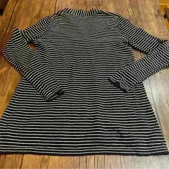 Joe Fresh Cotton Striped Long Sleeve Cardigan Womens XS Open Front Sweater - Picture 3 of 5